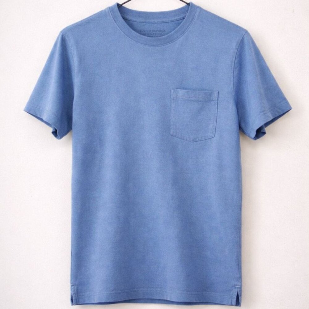 Banana Republic Luxe Touch Supima Cotton Pocket Tee Blue Size S